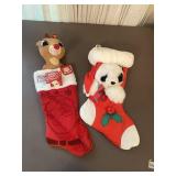 2pc Vintage Christmas Stockings