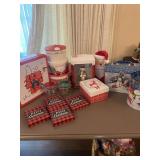 Large lot of Christmas Gift Boxes and Tin Cans