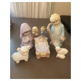 7pc Vintage Nativity Set