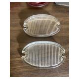 Set of Vintage 1957 Chevy Glass Backup Light