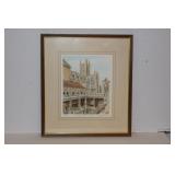 Artwork Framed print of old Roman Bath in Bath