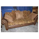 Leather and Cloth Sofa