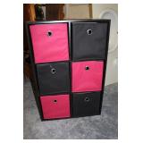 Cube Shelf with Canvas Baskets