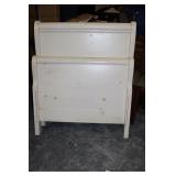 White Bed Frame with Rails