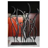 Metal Decor with Marble Base