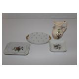 Collectible Vintage Trays and Pitcher
