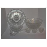 Punch Bowl,Tray,Cups
