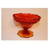 Vintage Carnival  Glass Vase