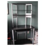 Metal and Wood Entertainment Center