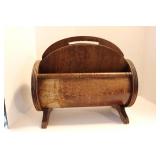 Antique Magazine Rack 14 1/2 x 14