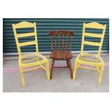 Ladder Back and Spindle Chairs