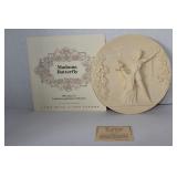 First Edition Ivory and Alabaster Plate