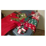 Christmas Stockings-Napkin Holder,Tree Skirt