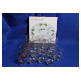 Holiday Glasses and Tray