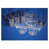 Glasses and Crystal Trays,Candle Holder