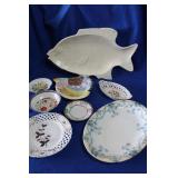 Collectible Plates and Serving Tray
