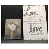 PAINTING ON CANVAS, WALL SIGN
