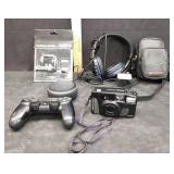 AMAZON DOT,PLAYSTATION CONTROLLER,FUJI CAMERA