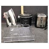 CROCK-POT, TOASTER,IRON & MORE