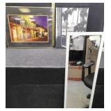 2 PICTURES & DOOR MIRROR