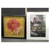 2 FRAMED DECOR PICTURES
