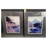 2 FRAMED PRINTS