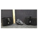 BLACKHAWK HOLSTER, 2 BELLY BAND HOLSTERS