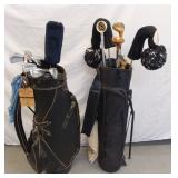 2 GOLF BAG AND CLUBS