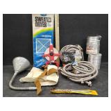 TOOLS,100FT TAPE MEASURE,WATER LINES,DRYER HOSES