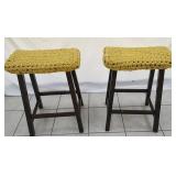 2 COUNTER HEIGHT  STOOLS