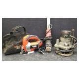 PORTER CABLE ROUTER,BLAC & DECKER JIGSAW & MORE
