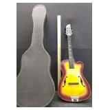 KIDS PLASTIC GUITAR & CASE