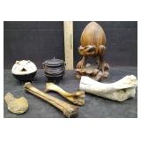 SNAKE HEAD,ANIMAL BONES,INCENSE BURNER & MORE