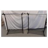 2 CLOTHES RACKS