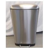 METAL FOOT PEDAL FLIP TOP TRASH CAN