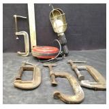 TROUBLE LIGHT,C CLAMPS