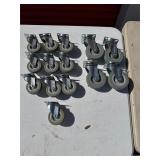 14 Strongway Metal-and-Rubber Swivel Casters