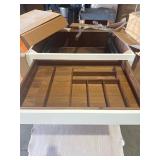 (2) 36' Wood-Mode Custom Maple with Walnut...