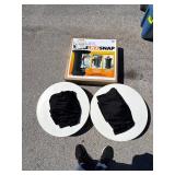 (3) Snap Drape Brands 28' x 43' Round Top Table s
