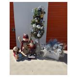Holiday Decorations and Storage Bin