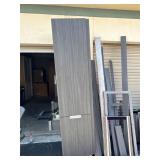 Tall Wooden Cabinet With Multiple Shelves