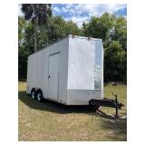 16ft Long Dual-Axel Trailer with Electric Winch