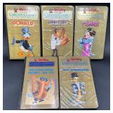 Disney Gold Edition Cartoon Classics VHS Tapes
