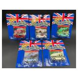 5 Johnny Lightning British Invasion Diecast