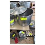 Large stainless steel pot with lid 14 inches wide