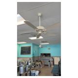 Three ceiling fans white, buyer to remove