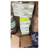 Lot of latex kitchen gloves, 5+ boxes