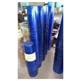 Lot of 12 ounce blue plastic cups
