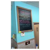 Wet erase chalkboard with markers 30 x 42