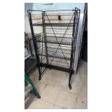 Metal rack on wheels 25 x 16